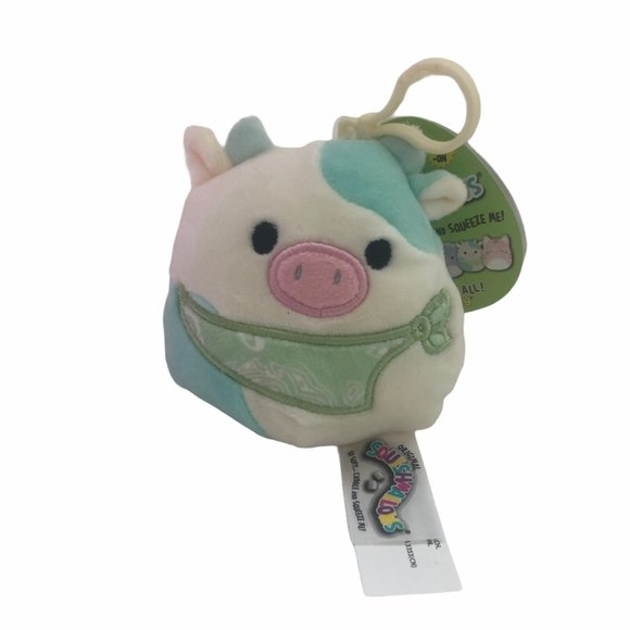 Kellytoy Other - Squishmallow Belana the Cow Clip On 3.5" NWT